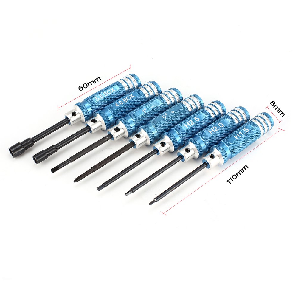 YSIDO 7 Stuks 1.5 2.0 2.5mm He - Rc Helicopter Tool Kit recensie en prijs